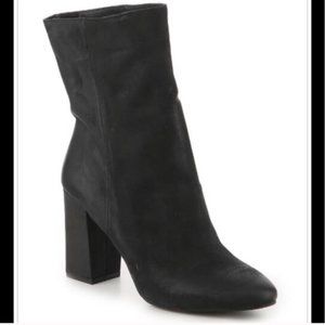 Lucky Brand Walwyn Leather Mid Calf Heeled Boots